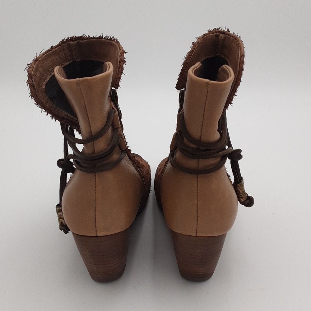 OTBT Women's Vagabond Open Toe
Booties Brown Ankle chunky Y2K festival women 8.5 - Picture 5 of 15